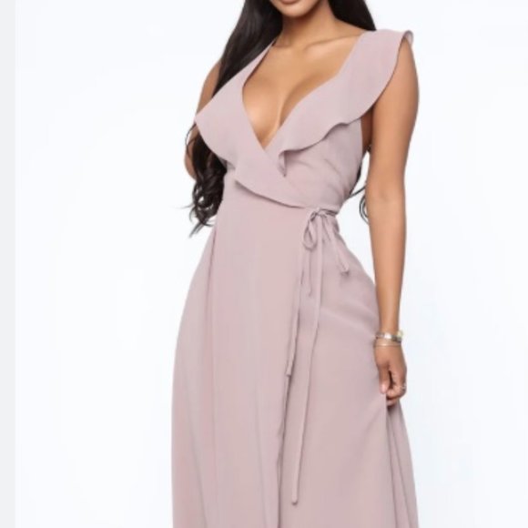Anthropologie BHLDN Mulberry Size 8 Womens Wrap Dress - Picture 1 of 4
